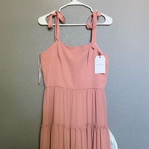 NTW Dress the Population Pink Maxi Dress, Large